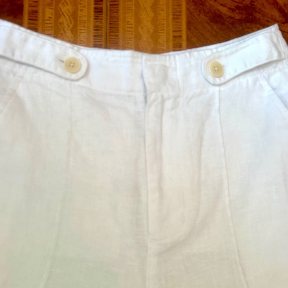 NWT Madewell 100% Linen White Shorts Size 00 - Picture 2 of 6